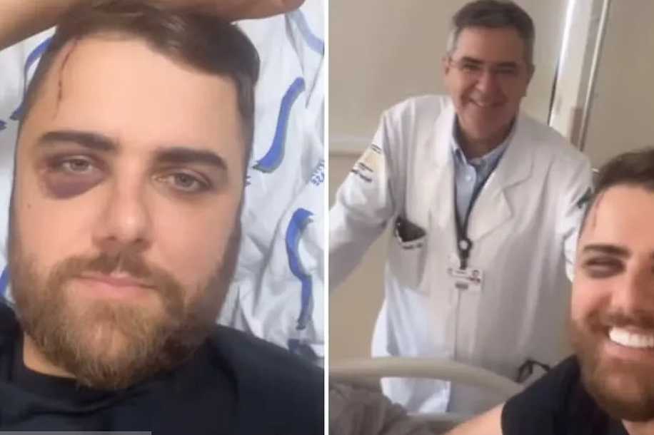 Sertanejo Zé Neto recebe alta do Hospital de Base após acidente com UTV