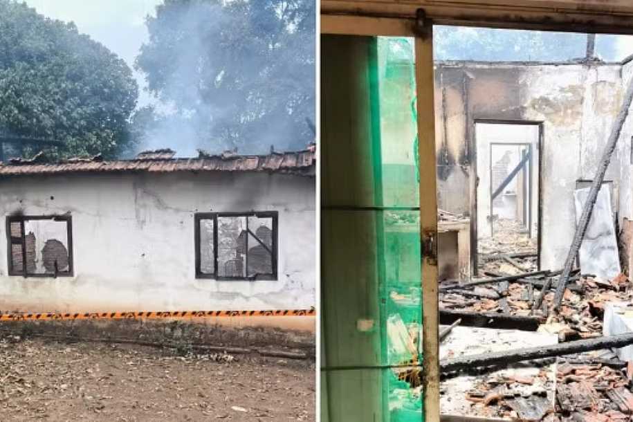 Raio atinge casa, provoca incêndio e deixa casal de idosos desalojado em Magda