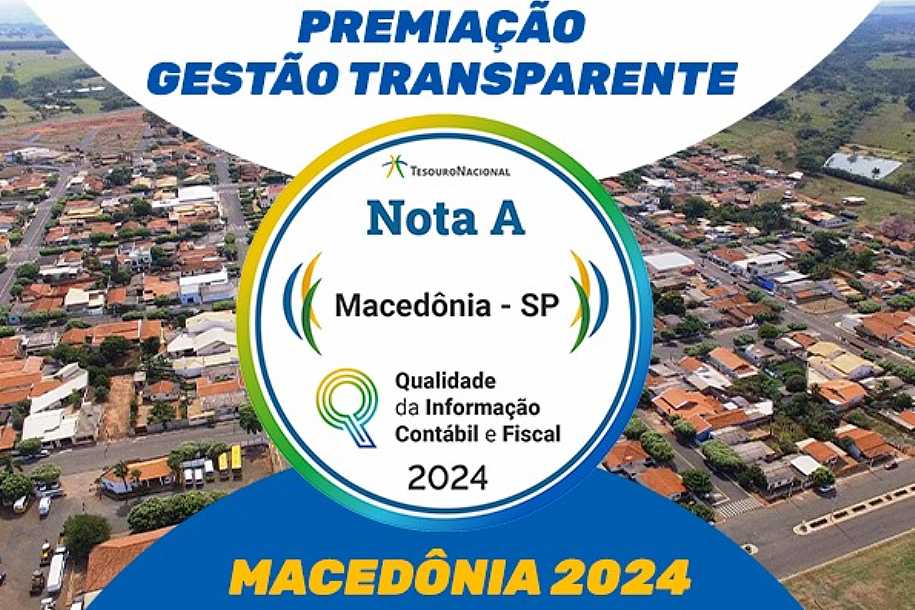Macedônia é a única cidade da região a receber nota máxima em transparência fiscal