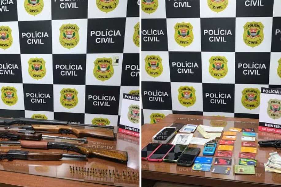 Polícia prende suspeitos em operação de combate ao tráfico de drogas, posse ilegal de armas e furtos