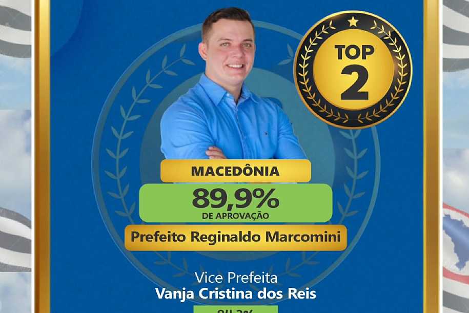 Reginaldo Marcomini é o 2º prefeito mais bem avaliado do Noroeste Paulista, segundo pesquisa do Jornal Impacto SP