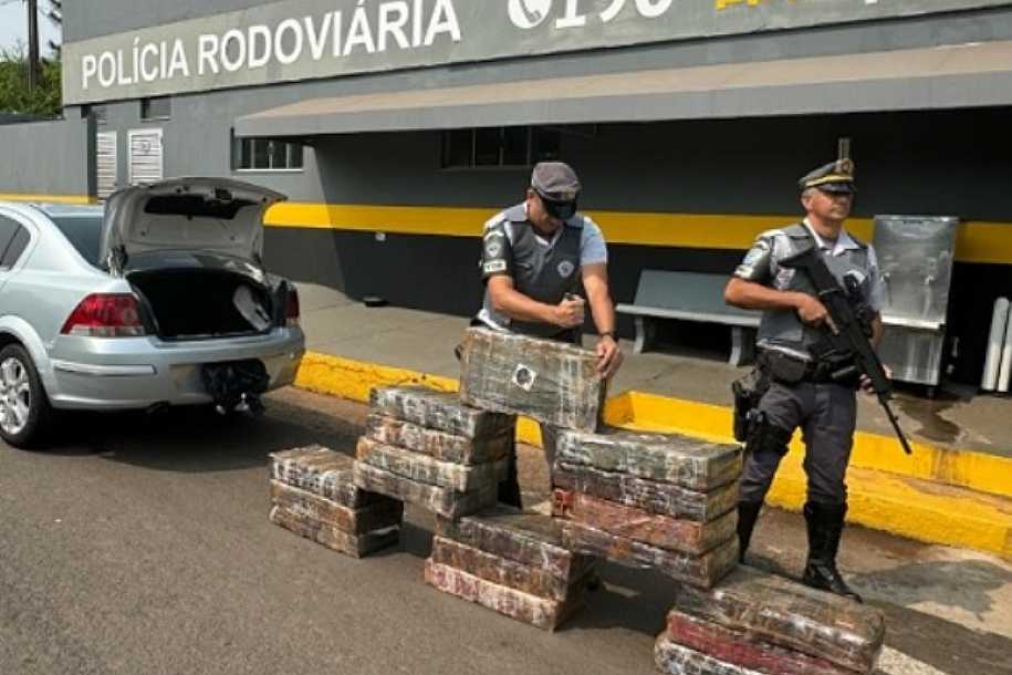 Polícia Rodoviária prende homem com mais de 300 quilos de maconha, em Pirapozinho (SP)