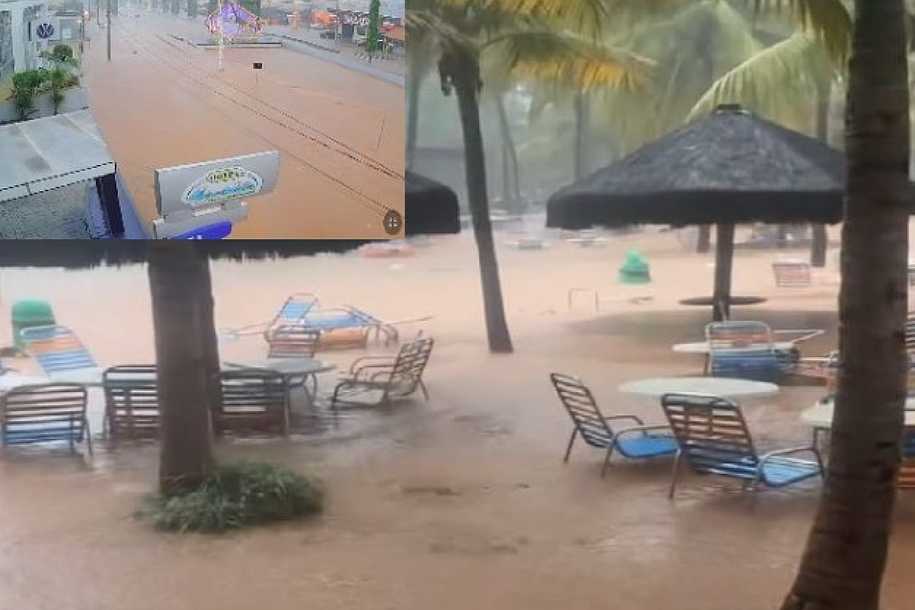 Thermas de Olímpia reabre depois de temporal que alagou o parque