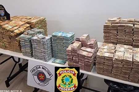 Operação contra o tráfico de drogas apreende mais de R$ 7 milhões em dinheiro transportado em caminhão
