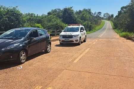 Homem é preso suspeito de agredir e tentar jogar mulher de ponte em estrada vicinal