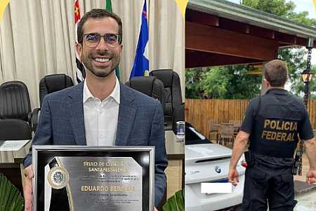 Líder de grupo que teria fraudado mais de 100 milhões foi homenageado com o Título de Cidadão Santa-Fé-Sulense
