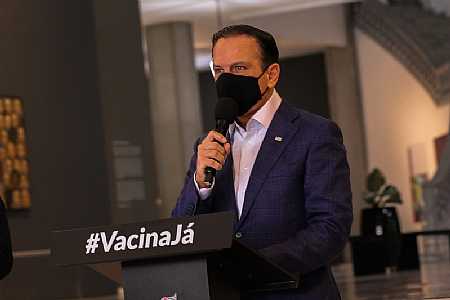 Doria: ”com vacinação, mortalidade por covid-19 caiu 46% no Estado de São Paulo”