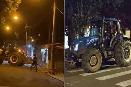 Servidor da prefeitura usa trator para invadir casa da filha em Ilha Solteira