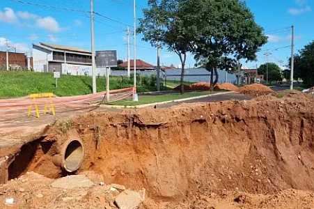 Defesa Civil e Prefeitura monitoram cratera que cresceu devido às chuvas em Severínia