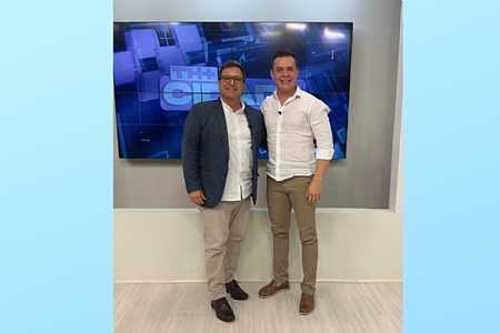 Prefeito Reginaldo Marcomini participa do programa TH+ Cidade no SBT e destaca avanços da gestão em Macedônia