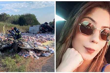 Mulher morta após carro ser atingido por caminhão estava grávida de 6 meses: ´Sonho dela era ser mãe´, diz irmã