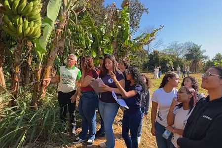 Os segredos do campo: projeto leva alunos de Promissão a vivenciar rotina no campo