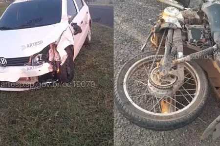 Motorista dorme ao volante e mata motociclista na Rodovia Washington Luís