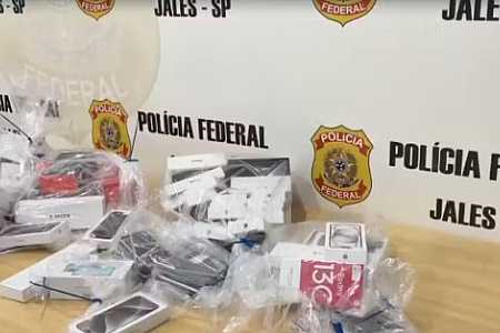 Polícia Federal apreende celulares importados ilegalmente em operação no interior de SP