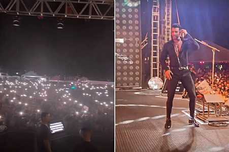 Gusttavo Lima se emociona e chora em homenagem à Marília Mendonça em show no interior de SP