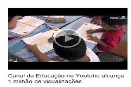 YOUTUBE DA EDUCAÇÃO CHEGA A 1 MILHÃO DE VISUALIZAÇÕES COMPARTILHANDO CONHECIMENTO 