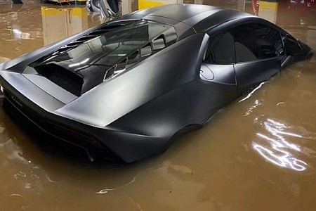 Lamborghini Huracán de R$ 1,6 milhão atingida por enchente em SP não tinha seguro